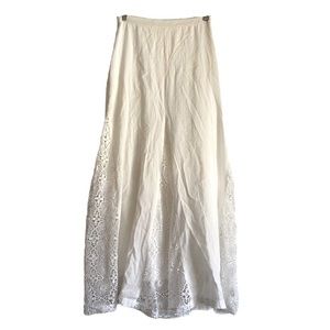 Haute Society Ivory Crochet Long Skirt